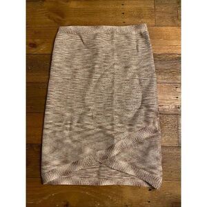 Bebe XS gold tone glitter body-con sexy mini skirt zipper high waist